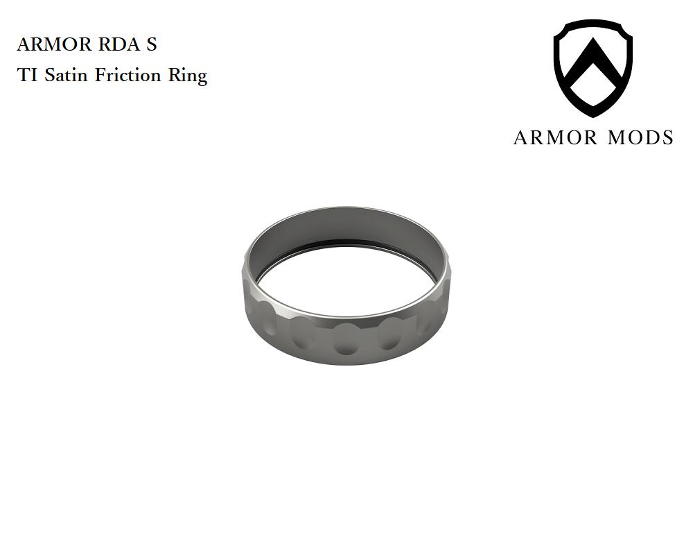 Armor Mods Armor RDA S/Ti Satin-Friction Ring/アーマーモッズ/ハイエンド/ドリッパー/スコンカー対応/ボトムフィーダ アトマイザー 本体 倉庫 X-19