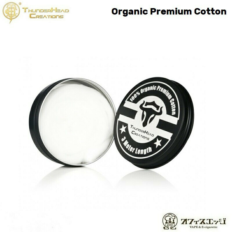 THC Tauren Organic Premium Cotton/タウレンオーガニックコットン/サンダーヘッドクリエイションズ/vape ベイプ ビルド用品 リビルド リビルダブル 倉庫 