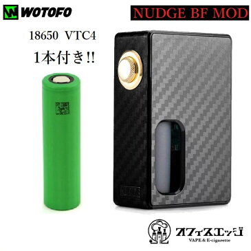 【VTC4 18650バッテリー1本付き】Wotofo NUDGE BF mech BOX MOD ナッジMOD メカニカルBOX 保護機能付き vape 本体　vape ベイプ 電子タバコ 電子たばこ メカスコ BF mod モッド メカニカル スコンカー [F-9宅配便]