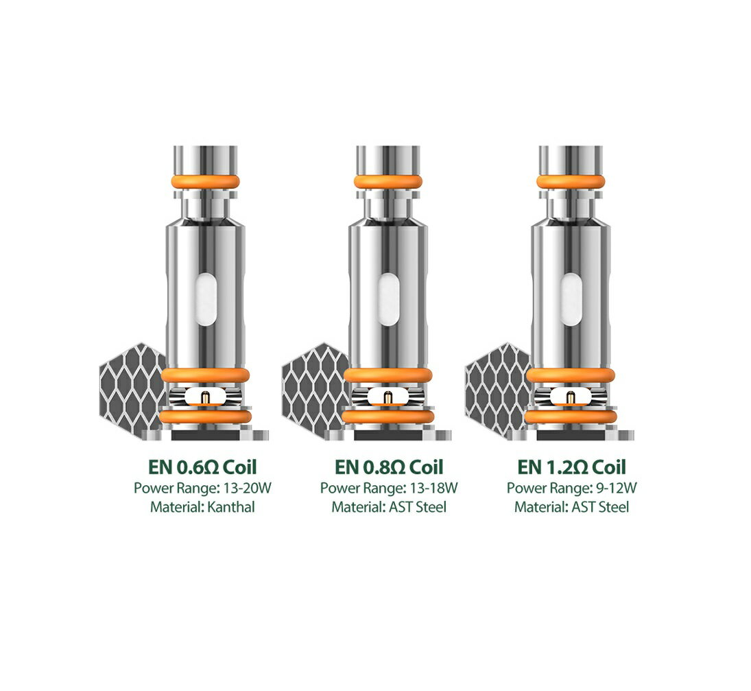 電子タバコ専門店　オフィスエッジのJoyetech EN Coil 5個入り Evio C Kit / Evio Kit / Evio Solo Kit / Evio Grip Kit / Evio M Kit / eGo Nexo Kit /Eleaf EN Air Tank / EN Drive Tank 交換用コイル スペアコイル ジョイテック コイル 倉庫 [H-21]｜アングル3