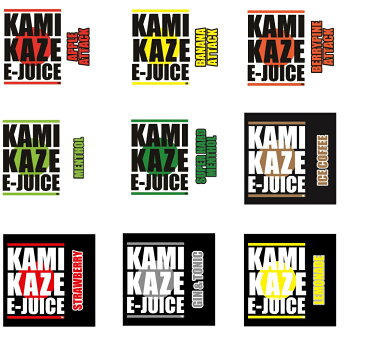 国産リキッド ◇選べる5本セット◇ カミカゼリキッド KAMIKAZE E-JUICE 15ml 各種フレーバー 電子タバコ vape リキッド 日本製 国産 かみかぜ ニコチン0 タール0 [AB-0]