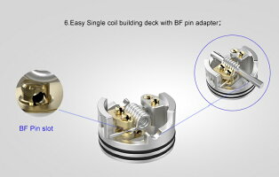正規品HELLVAPE【DEADRABBITSQRDA22mm】デッドラビットアトマイザータンク電子たばこVAPE