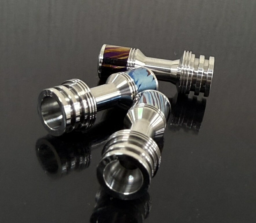 電子タバコ専門店　オフィスエッジの【風魔 × 蜻蛉切り】ドリップチップ MTL DT モザイクチップ Tombo GIRI 日本製 415 510規格 蜻蛉切り 415 フォーワンファイブ [K-91]｜アングル2