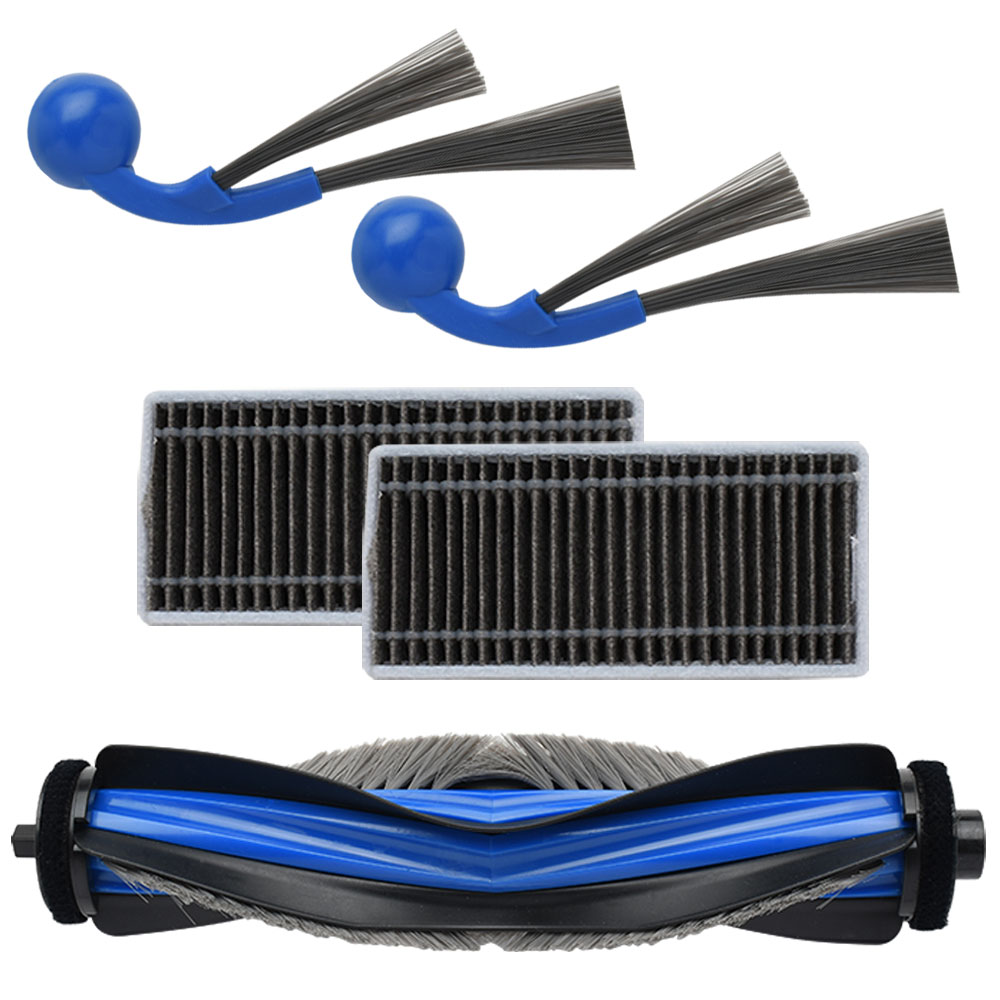 エコバックス T80 OMNI用 メインブラシ 抗菌フィルター サイドブラシ 交換パーツセット 5点セット 互換品