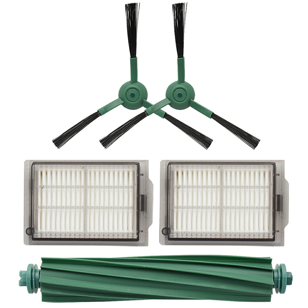 Rakuten - ルンバ Plus 405 Combo / Plus 505 Combo 用 エッジクリーニングブラシ、フィルター、シングルアクションブラシ 交換パーツセット 5点セット 互換品