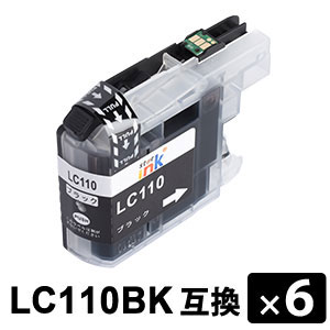 LC110BK �u���b�N  6�{�Z�b�g  �݊��C���N�J�[�g���b�W