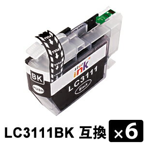 Rakuten - LC3111BK ブラック 【6本セット】 互換インクカートリッジ