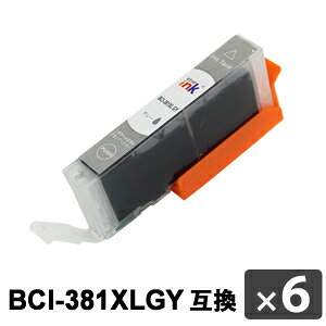 ● 商品の詳細BCI-381XLGY（大容量）の互換インクカートリッジ【6本セット】純正品と同様にICチップ付きなので、カートリッジ交換だけでご使用いただけます。※価格はインク6個の価格となります。 ● 対応機種一覧PIXUSTS8230 TS8130 TS8330 TS8430 TS-8230 TS-8130 TS-8330 TS-8430 ● 関連商品 BCI-381XL+380XL/6MP BCI-381XL+380XL/5MP BCI-380XLPGBK 顔料ブラック BCI-381XLBK ブラック BCI-381XLC シアン BCI-381XLM マゼンタ BCI-381XLY イエロー BCI-381XLGY グレー ● 商品についてのご注意・こちらの商品は互換品になり、メーカー純正品ではございません。・化粧箱はございませんが、商品ごとにパッキングされております。・本商品を使用することにより、ご使用中のプリンターはメーカー保証の対象外となる場合がございます。・予告無く商品デザインが変わる場合がございます（ご使用上、問題となる変更はございません）。・お客様都合による返品はお受けいたしませんのでご了承下さい。 ● 配送方法・送料 ● よくある質問と回答●互換インク（汎用インク）とは？お手持ちのインクジェットプリンターで使用できる、メーカー品ではないインクカートリッジのことです。当店の互換インクは、全てICチップ付属タイプですので、純正品と同じようにご使用いただけます。●商品の保証は？商品の保証は、到着日より「1年間」付いております。万が一、不具合が発生した場合は、まずご連絡をお願いいたします。良品との交換または、ご返金の対応をさせていただきます。保証は商品価格を上限とします。　 　 　 　