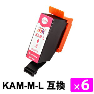 Rakuten - KAM-M-L マゼンタL 増量タイプ【6本セット】 互換インクカートリッジ