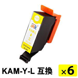Rakuten - KAM-Y-L イエローL 増量タイプ【6本セット】 互換インクカートリッジ