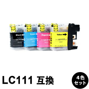 LC111-4PK 【4色セット】 互換インクカートリッジ