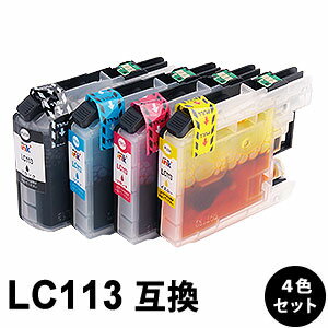 LC113-4PK 【4色セット】 互換インクカートリッジ
