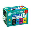 LC12-4PK リサイクルインクカートリッジ 4色パック エコリカ ECI-BR124P/BOX ブラザー対応 【沖縄・離島 お届け不可】