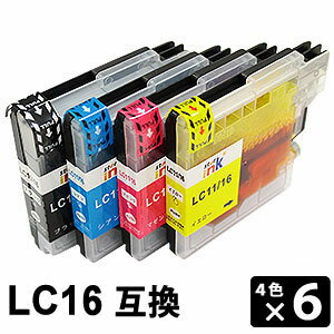 Other - LC16-4PK 【4色セット×6】 互換インクカートリッジ