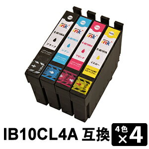 Rakuten - IB10CL4A 【4色セット×4】 互換インクカートリッジ