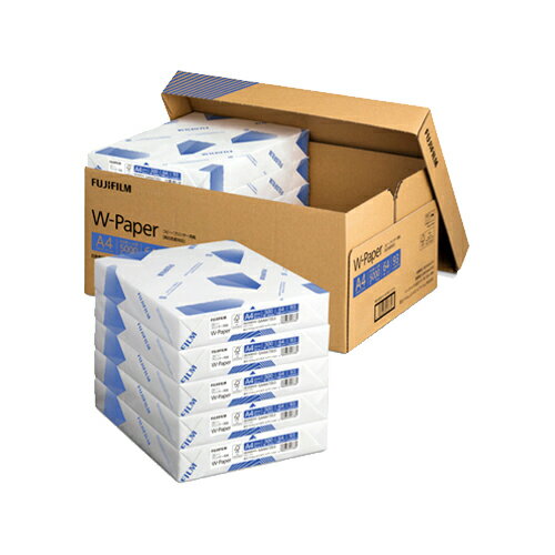 FUJIFILM 富士フィルム コピー用紙 W-Paper A4 5000枚 フタ式ボックスタイプ ZGAA1372 【法人様限定】 ..