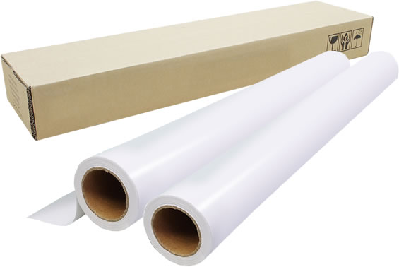 【2本セット】インクジェットロール紙 防炎クロスS 幅610mm(A1ノビ)×長さ30m 厚0.20mm プロッター用紙 大判ロール紙 大判インクジェット用紙 ...