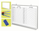 壁掛けホワイトボード 両面タイプ 片面月予定表入り 片面無地 幅1200×高さ900 壁掛け ホワイトボード 事務 学校 スチール 壁 予定表 スケジュール マグネット ビジネス 会社 両面 マーカー 会議室 アルミ 無地 壁かけ 便利 カレンダー ボード シルバー ホワイト 白 罫線