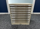 【中古】トレー書庫 B4サイズ 書類整理 収納家具 トレー ホワイト コンパクト レターケース 本体奥行300mm 本体横幅400mm 本体高さ470mm