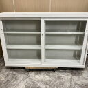 【中古】生興 SEIKO 書庫 ANW-64G オフィスキャビネット ガラス書庫 本体奥行400mm 本体横幅1760mm 本体高さ400mm ※大阪府内の配送...