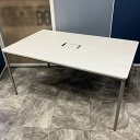 【中古】イトーキ ミーティングテーブル 会議机 オフィス家具 事務所机 ナチュラルホワイト