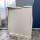 【中古】オカムラ okamura レクトライン 4H453Y ZA75 引き違い書庫 ホワイト キャビネット