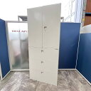 【中古】レクトライン上下書庫セット 両開き+ラテラル 4H313Y ZA75/4HG3ZC ZA75 オカムラ okamura レクトライン