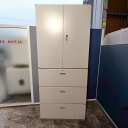 【中古】イトーキ 上下書庫セット 収納家具 キャビネット HTM-109HSS-WE HTM-109AAS-WE グレー