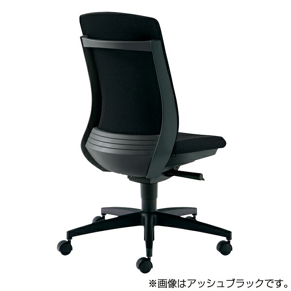 PLUS オフィスチェア BeneS ベネス 肘なし ハイバック ダークグレーフレーム 樹脂脚 コーラルピンク KC-BN31SL PK220S[ テレワーク 在宅勤務 在宅ワーク リモートワーク 自宅勤務 在宅 SOHO スマートオフィス ] [2]