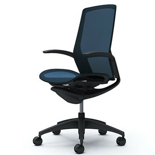 【受注生産品】オカムラ オフィスチェア フィノラ ハイ デザインアーム ブラックパネル ブラックボディ..