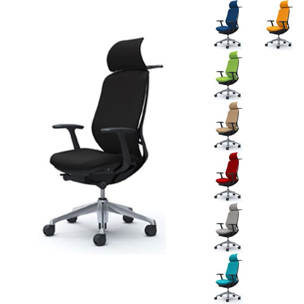 【ポイント10倍】オカムラ チェア Sylphy(シルフィー) 固定肘 背クッション EXハイ ブラックボディ ハ..