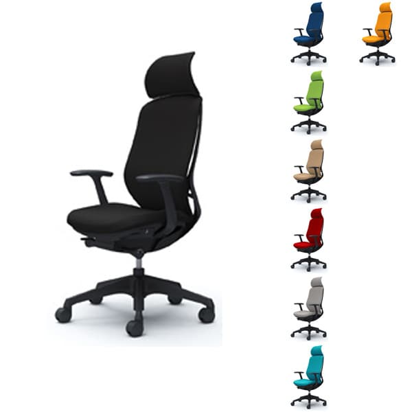 【ポイント10倍】オカムラ チェア Sylphy(シルフィー) 固定肘 背クッション EXハイ ブラックボディ 樹..