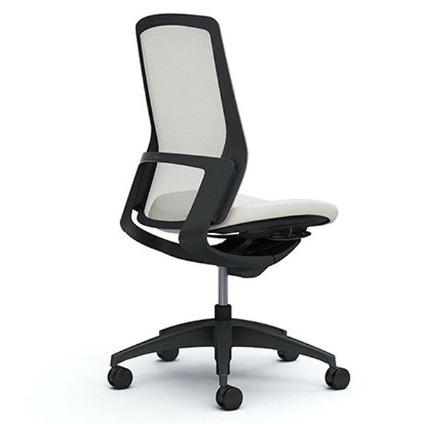 【受注生産品】オカムラ オフィスチェア フィノラ ハイバック 肘なし ブラックパネル ブラックボディ ブラック脚 座クッション ホワイト C737MR F1G2[ テレワーク 在宅勤務 在宅ワーク リモートワーク 自宅勤務 在宅 SOHO ] officekagumarche-10022812 かぐの窓口 サンプル画像2