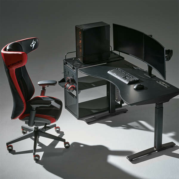 【ポイント10倍】オカムラ 昇降デスク ストライカー スイフト ラウンドタイプ W1200×D700×H650〜1250mm 80GDWJ MTB1[ STRIKER SWIFT デスク ] [2]