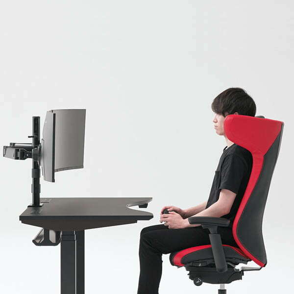 【ポイント10倍】オカムラ 昇降デスク ストライカー スイフト ラウンドタイプ W1200×D700×H650〜1250mm 80GDWJ MTB1[ STRIKER SWIFT デスク ] [3]