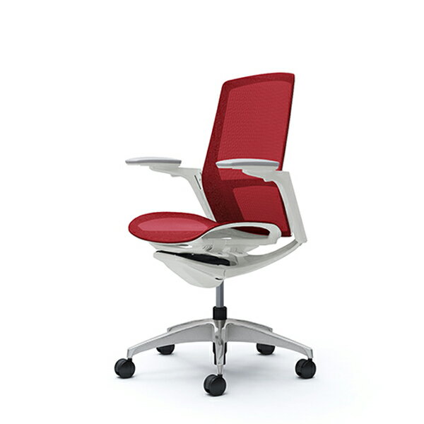 Rakuten - 【受注生産品】オカムラ オフィスチェア フィノラ 可動肘 ハイバック メッシュ座 レッド C785CW-F1E9[ テレワーク 在宅勤務 在宅ワーク リモートワーク 自宅勤務 在宅 SOHO ]