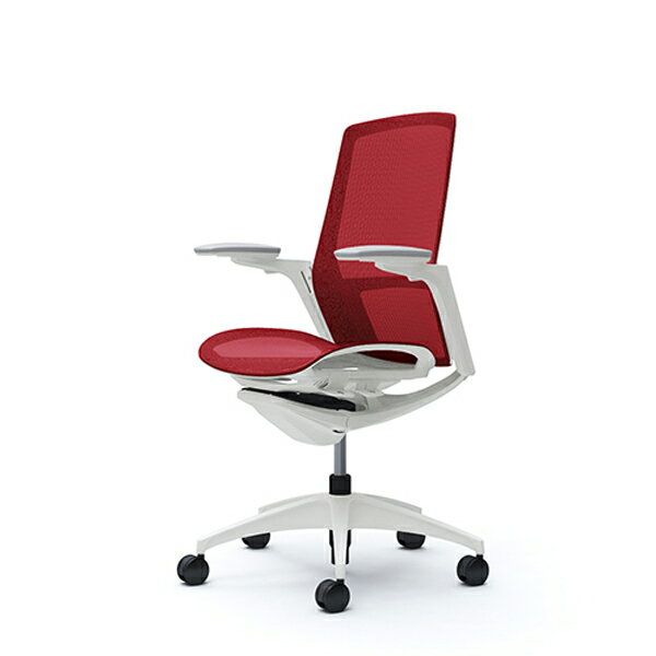 Rakuten - 【受注生産品】オカムラ オフィスチェア フィノラ 可動肘 ハイバック メッシュ座 レッド C785WW-F1E9[ テレワーク 在宅勤務 在宅ワーク リモートワーク 自宅勤務 在宅 SOHO ]