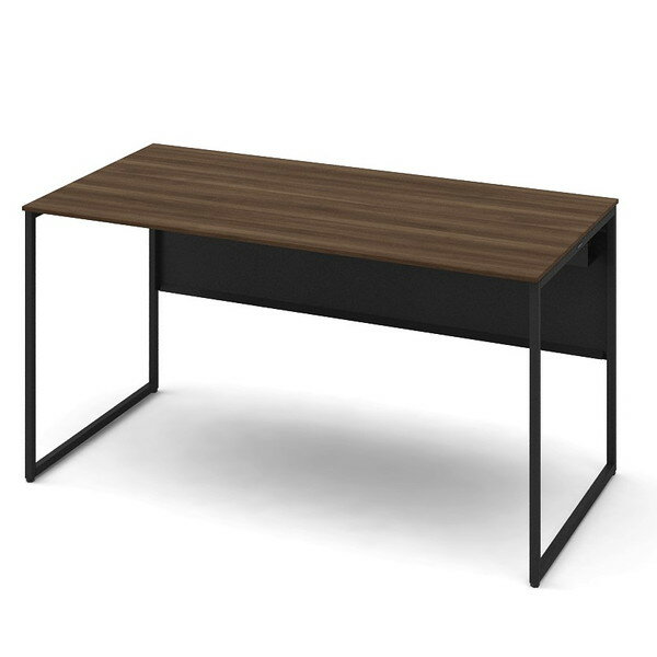 オカムラ 平机 ソリスト スタンダードタイプ ブラック脚 W1400×D700×H720mm プライズウッドダーク 3K20LD MDY9 [ テレワーク 在宅勤務 在宅ワーク リモートワーク 自宅勤務 在宅 SOHO ]