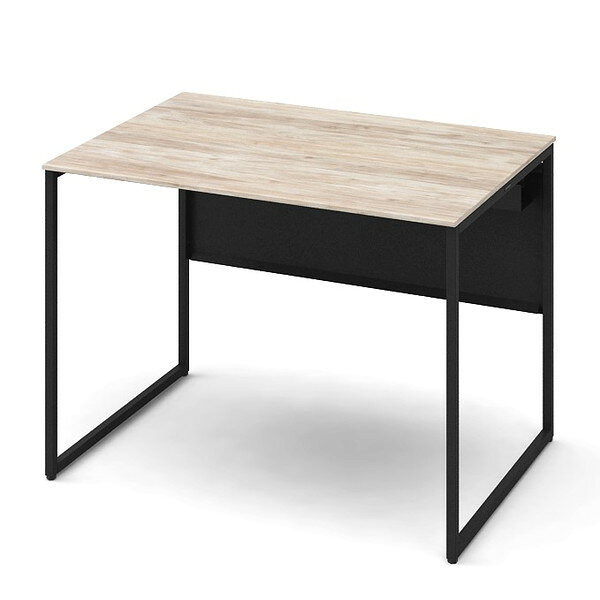 オカムラ 平机 ソリスト スタンダードタイプ ブラック脚 W1000×D700×H720mm ビンテージエルム 3K20LF MGL4 [ テレワーク 在宅勤務 在宅ワーク リモートワーク 自宅勤務 在宅 SOHO ]