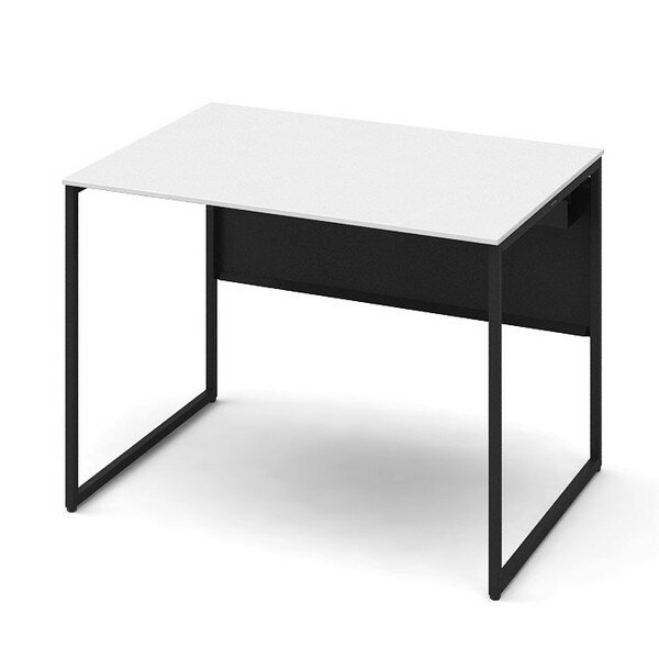 オカムラ 平机 ソリスト スタンダードタイプ ブラック脚 W1000×D700×H720mm ホワイト(メラミン天板) 3K20LF MK61 [ テレワーク 在宅勤務 在宅ワーク リモートワーク 自宅勤務 在宅 SOHO ]