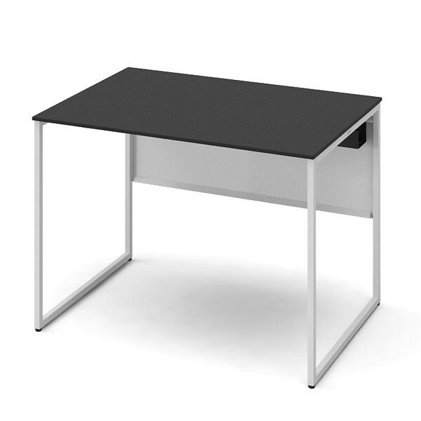 オカムラ 平机 ソリスト スタンダードタイプ ネオホワイト脚 W1000×D700×H720mm ブラック(メラミン天板..