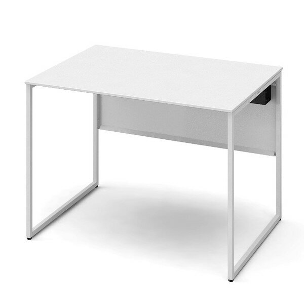 オカムラ 平机 ソリスト スタンダードタイプ ネオホワイト脚 W1000×D700×H720mm ホワイト(メラミン天板) 3K20LF MK27 [ テレワーク 在宅勤務 在宅ワーク リモートワーク 自宅勤務 在宅 SOHO ]