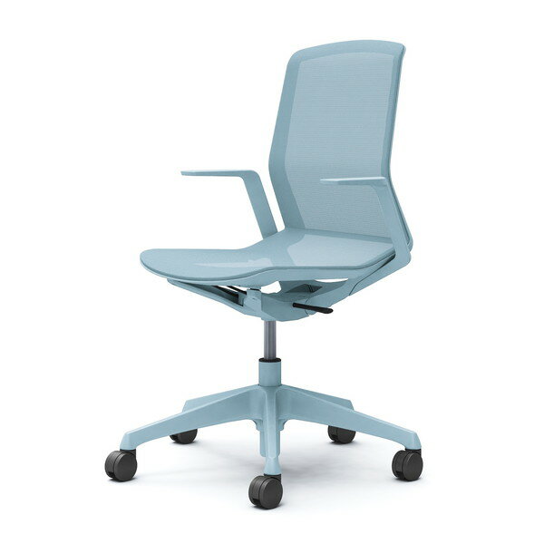 『受注生産品』オカムラ オフィスチェア シナーラ デザインアーム セージ ノーマルナイロンキャスター ..