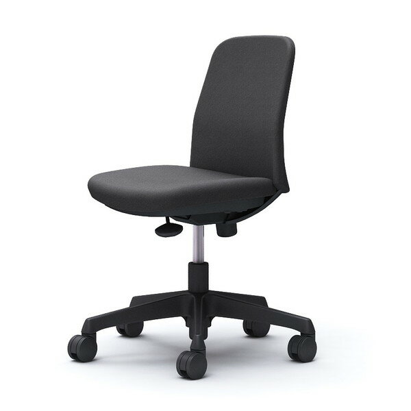 オカムラ ライブス エントリーチェア コンパクトタイプ ブラックボディ 肘なし ダークグレー CD13AR FXW0 [ Lives EntryChair テレワーク ]
