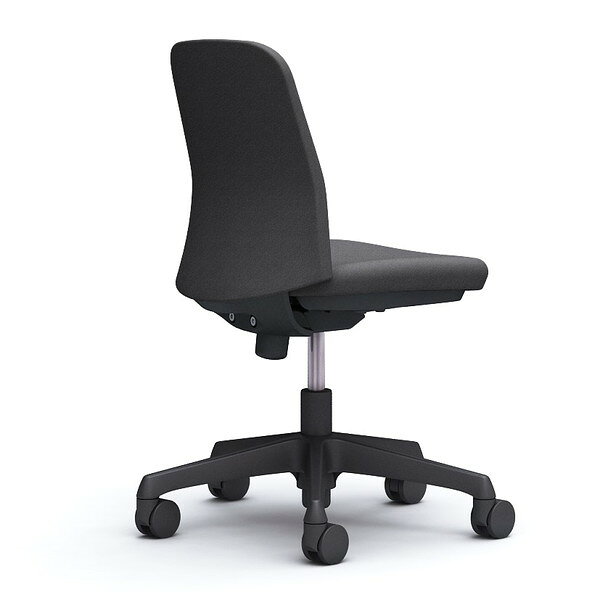 オカムラ ライブス エントリーチェア コンパクトタイプ ブラックボディ 肘なし ダークグレー CD13AR FXW0 [ Lives EntryChair テレワーク ]