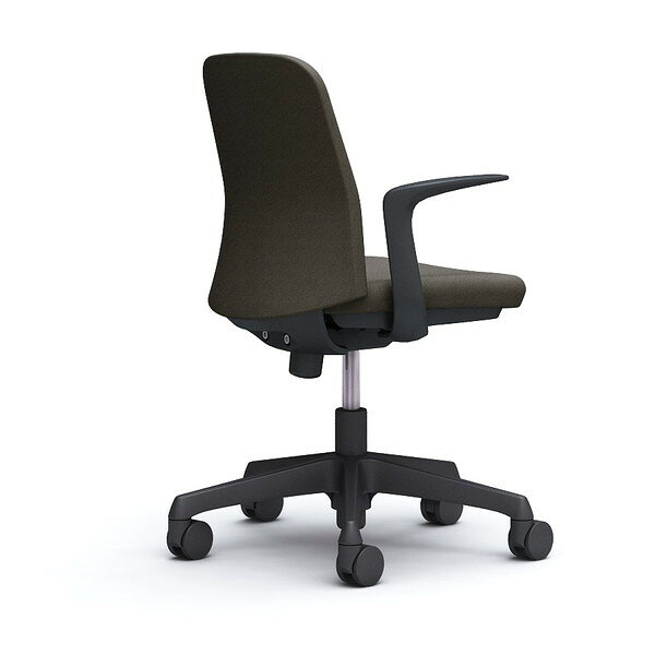 オカムラ ライブス エントリーチェア コンパクトタイプ ブラックボディ デザインアーム ダークブラウン CD23AR FXW3 [ Lives EntryChair テレワーク ]