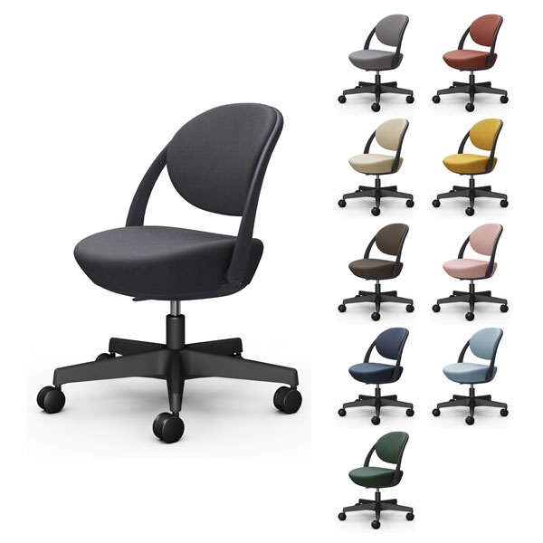 【ポイント10倍】オカムラ チェア パラベル カバーリングタイプ ブラックボディ ナイロンキャスター インターロック布 8CBAAS[ PARABEL オフィスチェア テレワーク 在宅勤務 ]