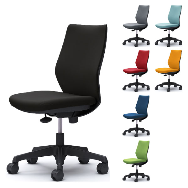 【期間限定ポイント10倍】【受注生産品】オカムラ オフィスチェア CG-M パッドタイプ ブラックフレーム 肘なし ハンガーなし ウレタンキャスター CG17YR[ コンパクト チェア シンプル オフィス家具 ]