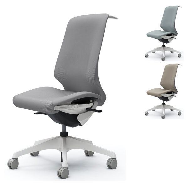 『受注生産品』オカムラ オフィスチェア スフィア ハイバック ホワイトボディ 肘なし 座調節有 ハンガ..