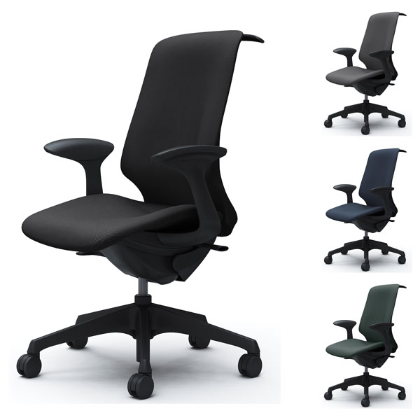 『受注生産品』オカムラ オフィスチェア スフィア ハイバック ブラックボディ 固定...